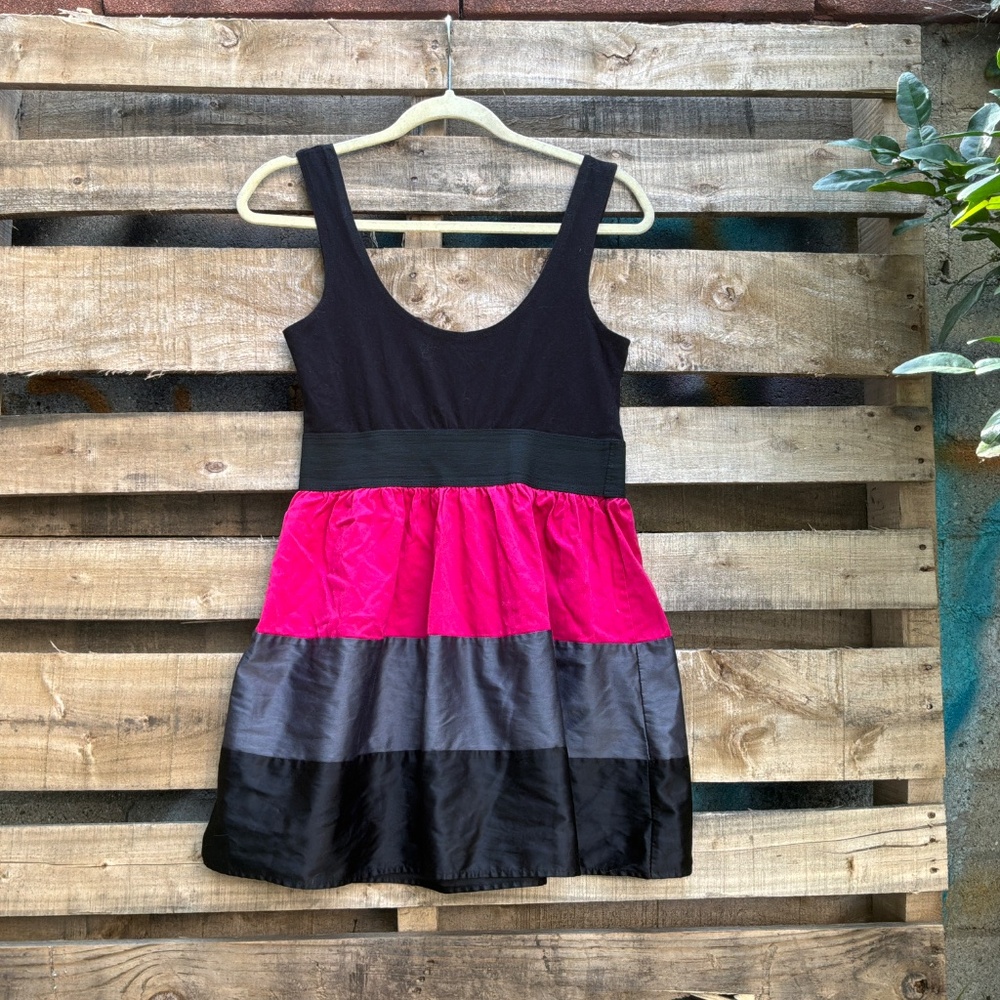 Spring Street Colorblock Fit & Flare Dress - Picture 2 of 3